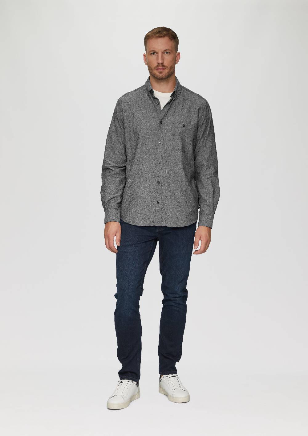 s.Oliver Regular Fit: Strukturiertes Hemd mit Button-Down-Kragen Zeitbegrenzte Promotion