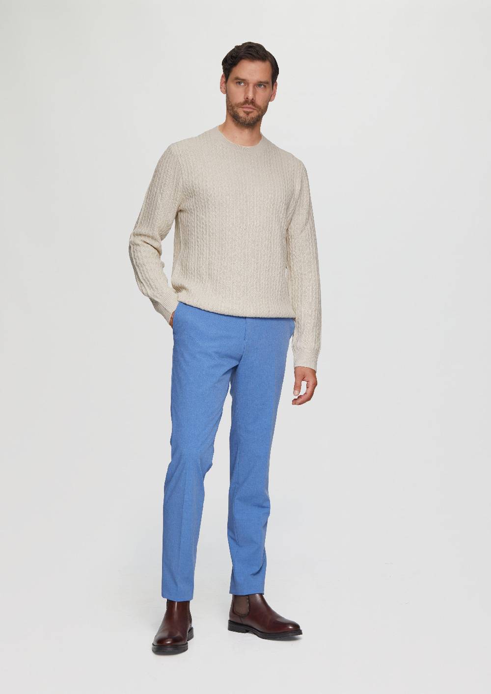s.Oliver Strickpullover aus Wollmix mit Zopfmuster Nur für heute