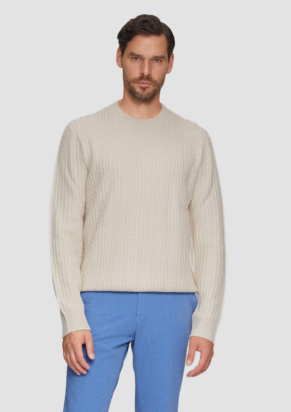 s.Oliver Strickpullover aus Wollmix mit Zopfmuster Nur für heute