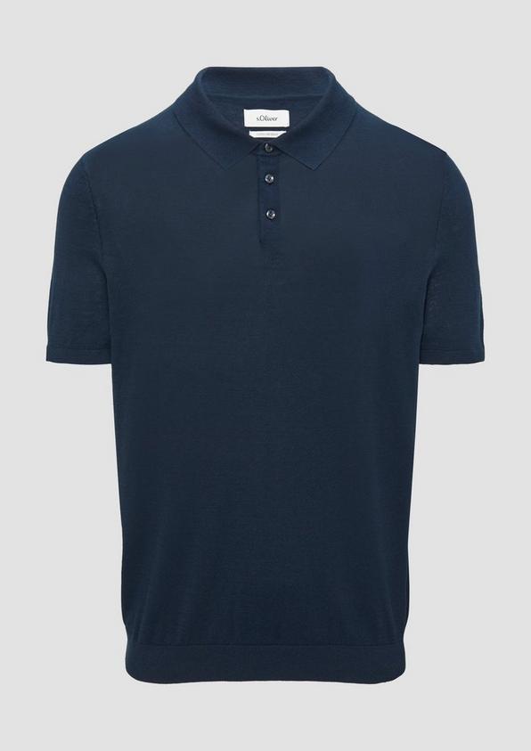 s.Oliver Feinstrick-Poloshirt aus Baumwoll-Seide-Mix Bis zu 55% Rabatt