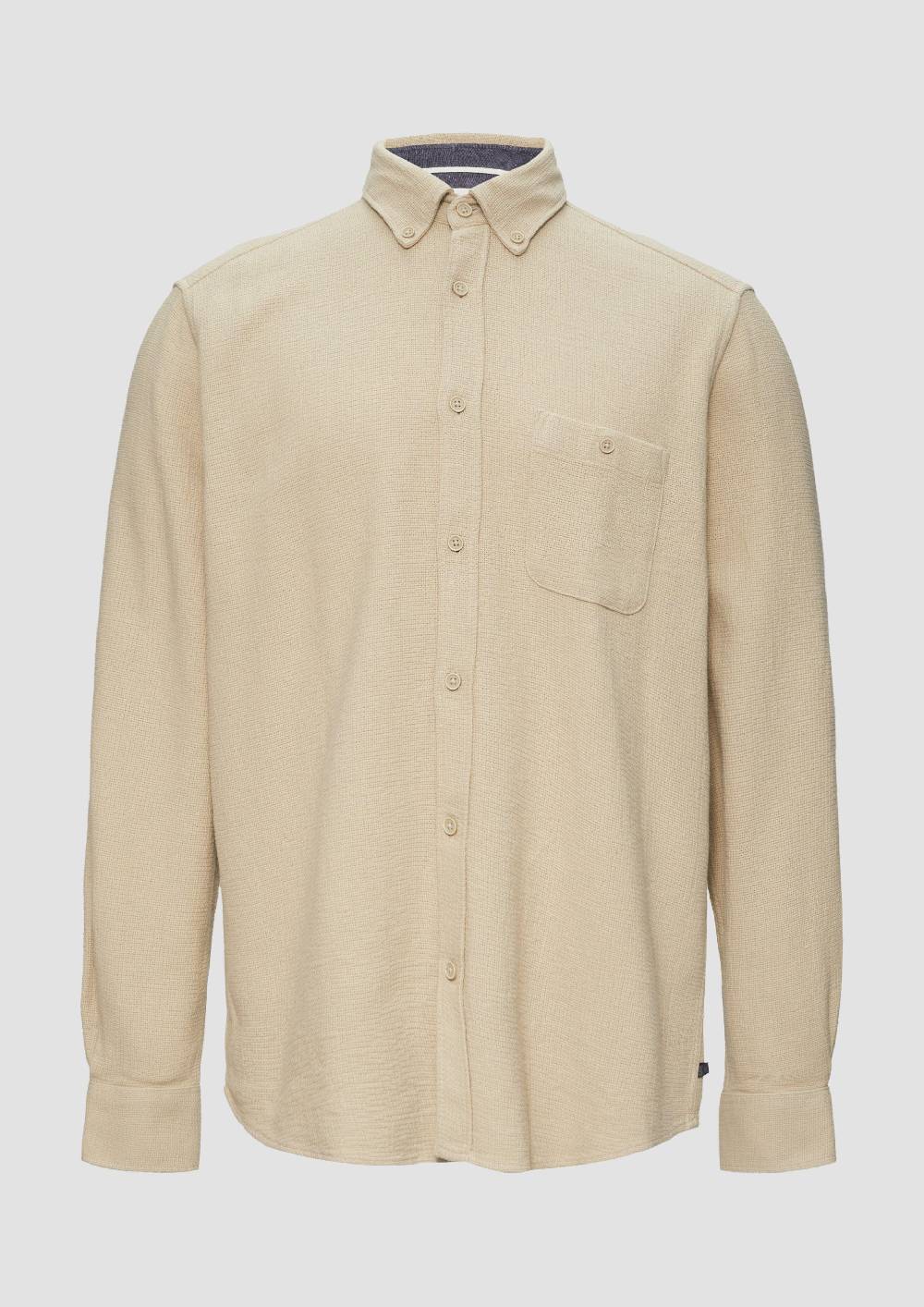 s.Oliver Regular Fit: Button-down-Hemd aus Strukturware Clearance-Verkauf