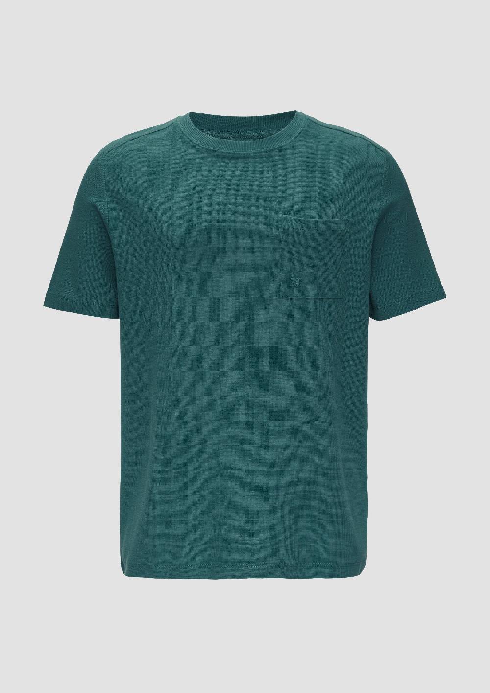s.Oliver T-Shirt mit Brusttasche aus Waffeljersey Begrenzt auf 3 Tage