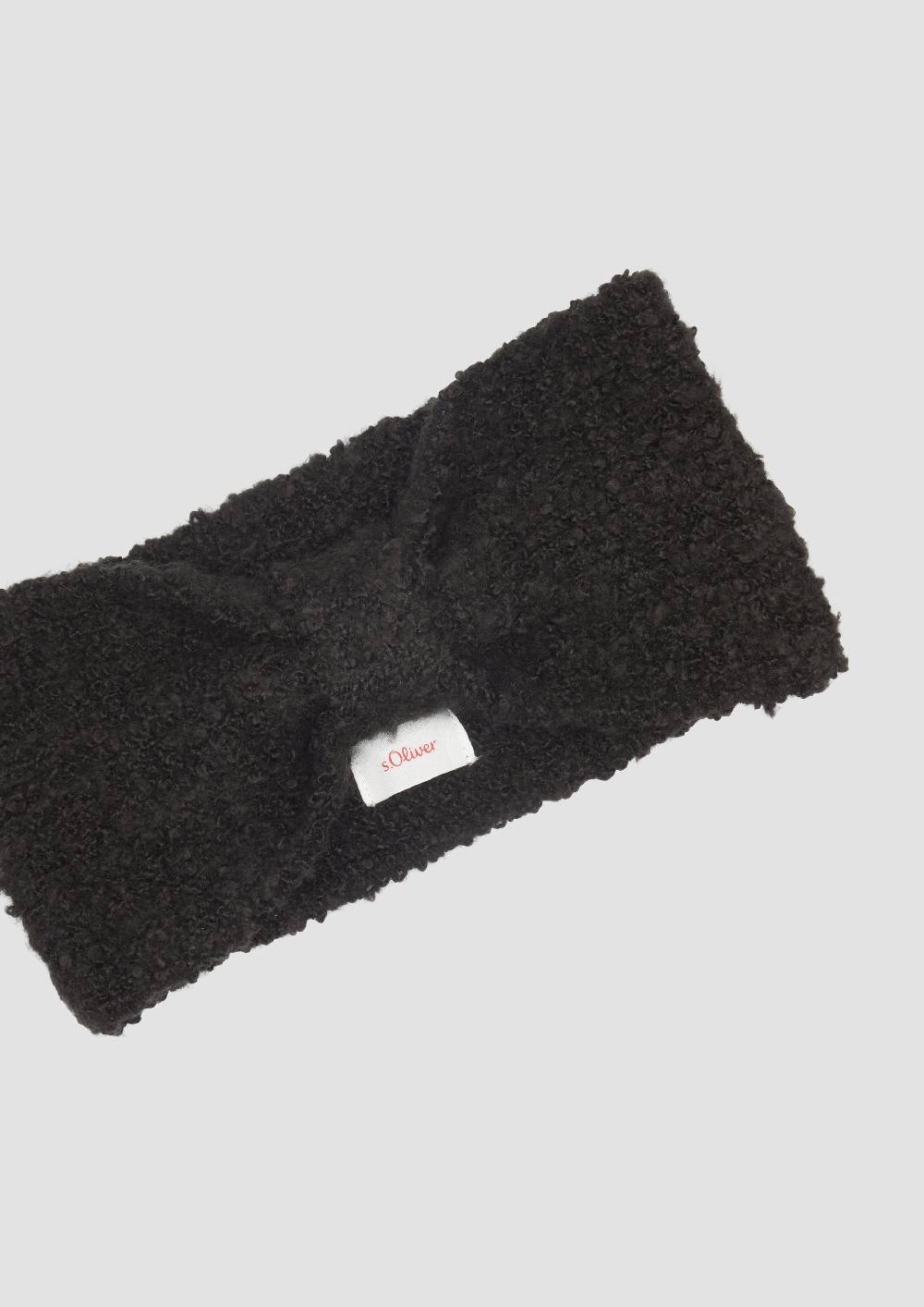s.Oliver Gestricktes Stirnband aus Bouclé Auslauf