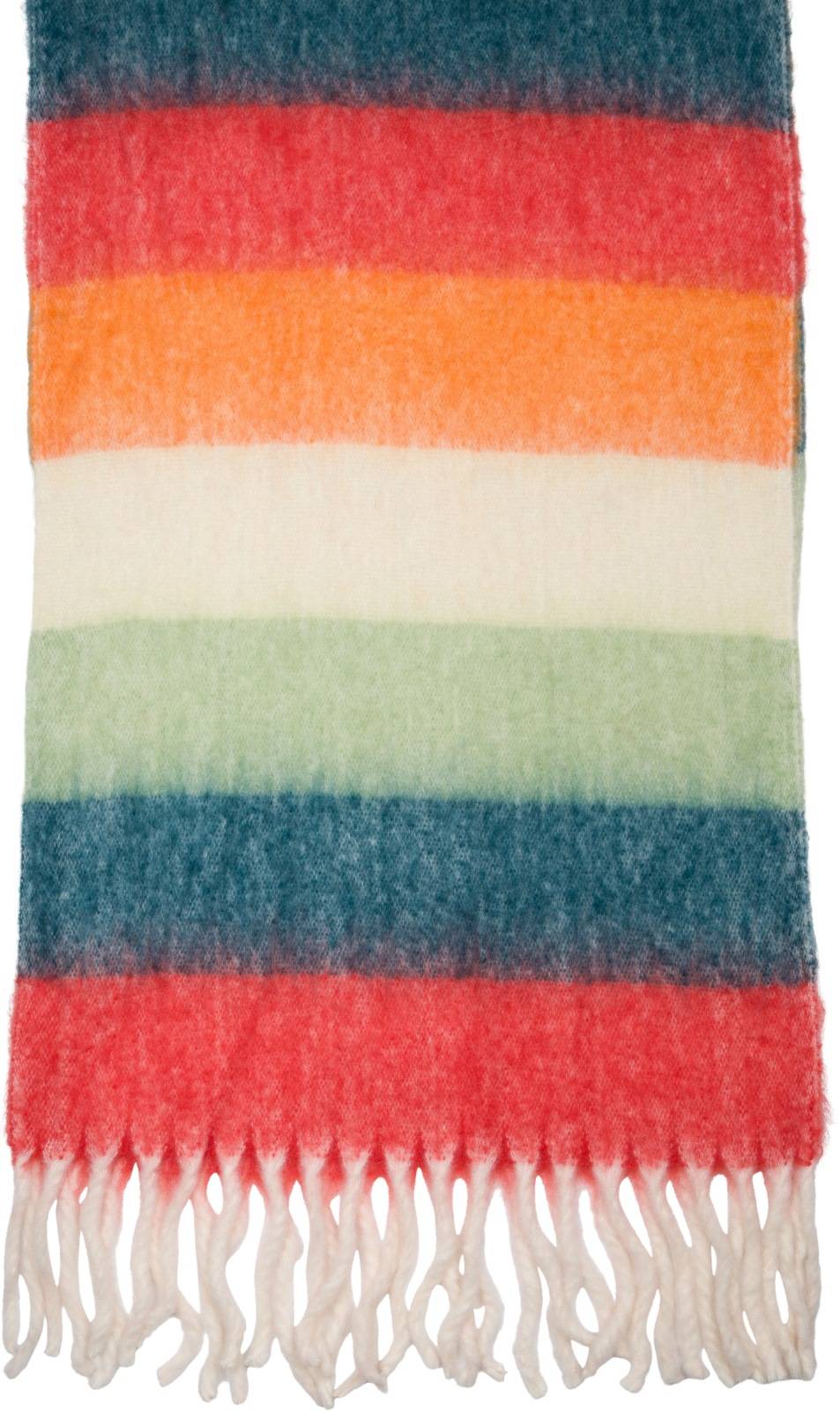 Stylebreaker Web Strickschal breite Streifen bunt Kostenlose Rückgabe