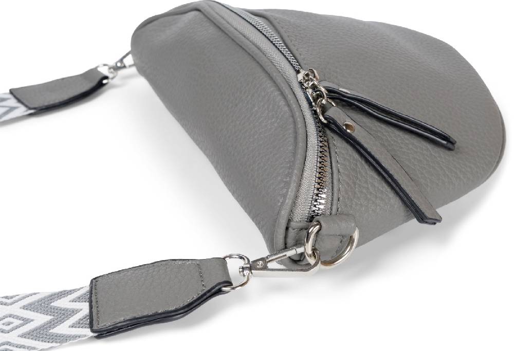 Stylebreaker Halbmond Crossbody Bag Zick-Zack Raute Sonderangebot der Fabrik