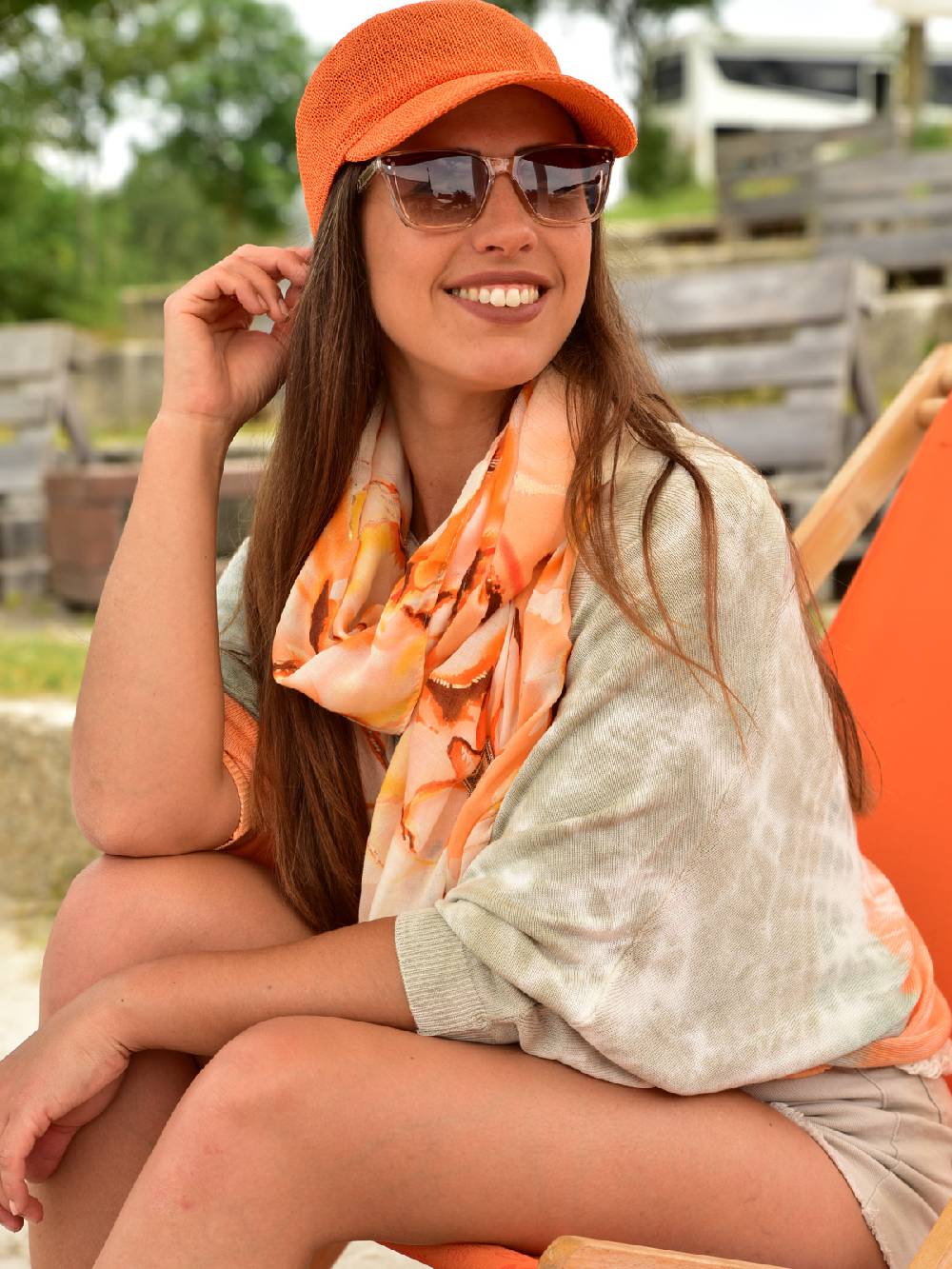 Stylebreaker Schal Marmor Muster Metallic Akzente Vierteljährliche Förderung