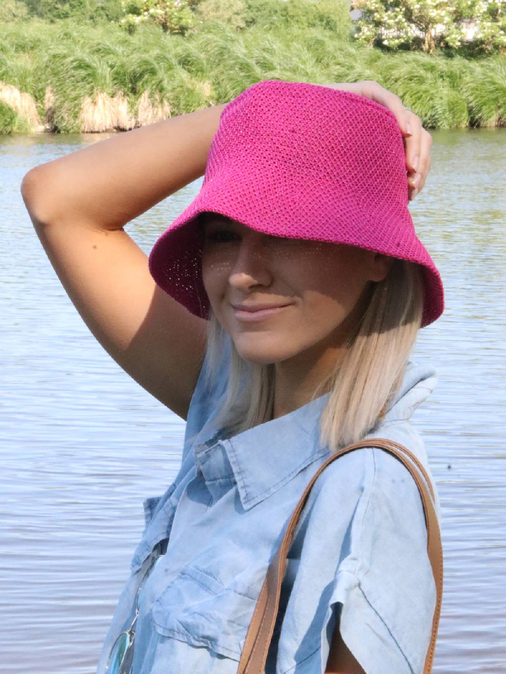 Stylebreaker Fischerhut aus Papierstroh - Knautschhut Fabrikladen