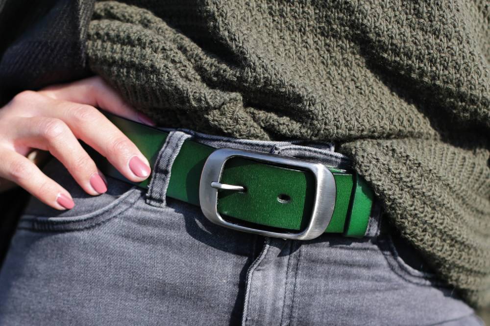 Stylebreaker Unisex Leder Gürtel Unifarben Auslauf