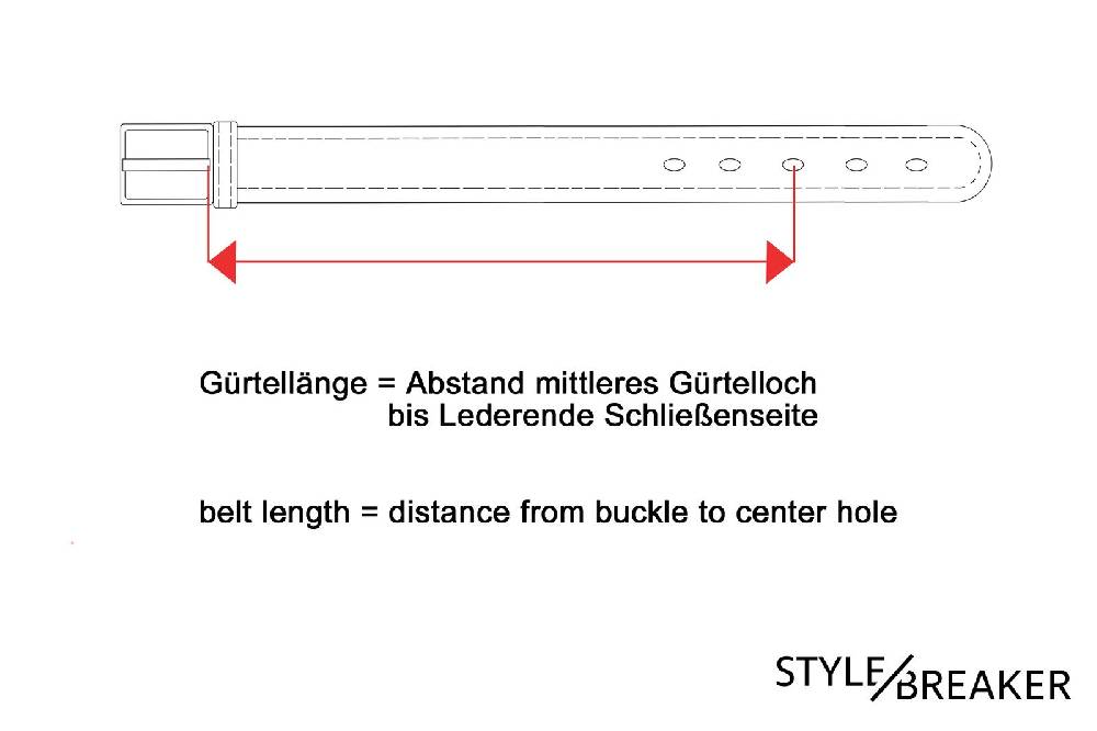 Stylebreaker Gürtel mit kleinen Nieten Kostenloser Versand