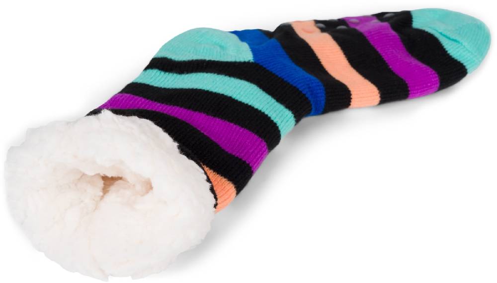 Stylebreaker ABS Kuschelsocken Streifen Muster Versandkostenfrei