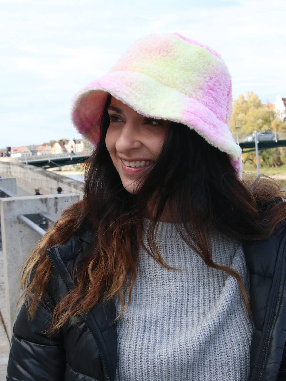 Stylebreaker Teddyfell Fischerhut Ombré Zeitlich begrenztes Angebot