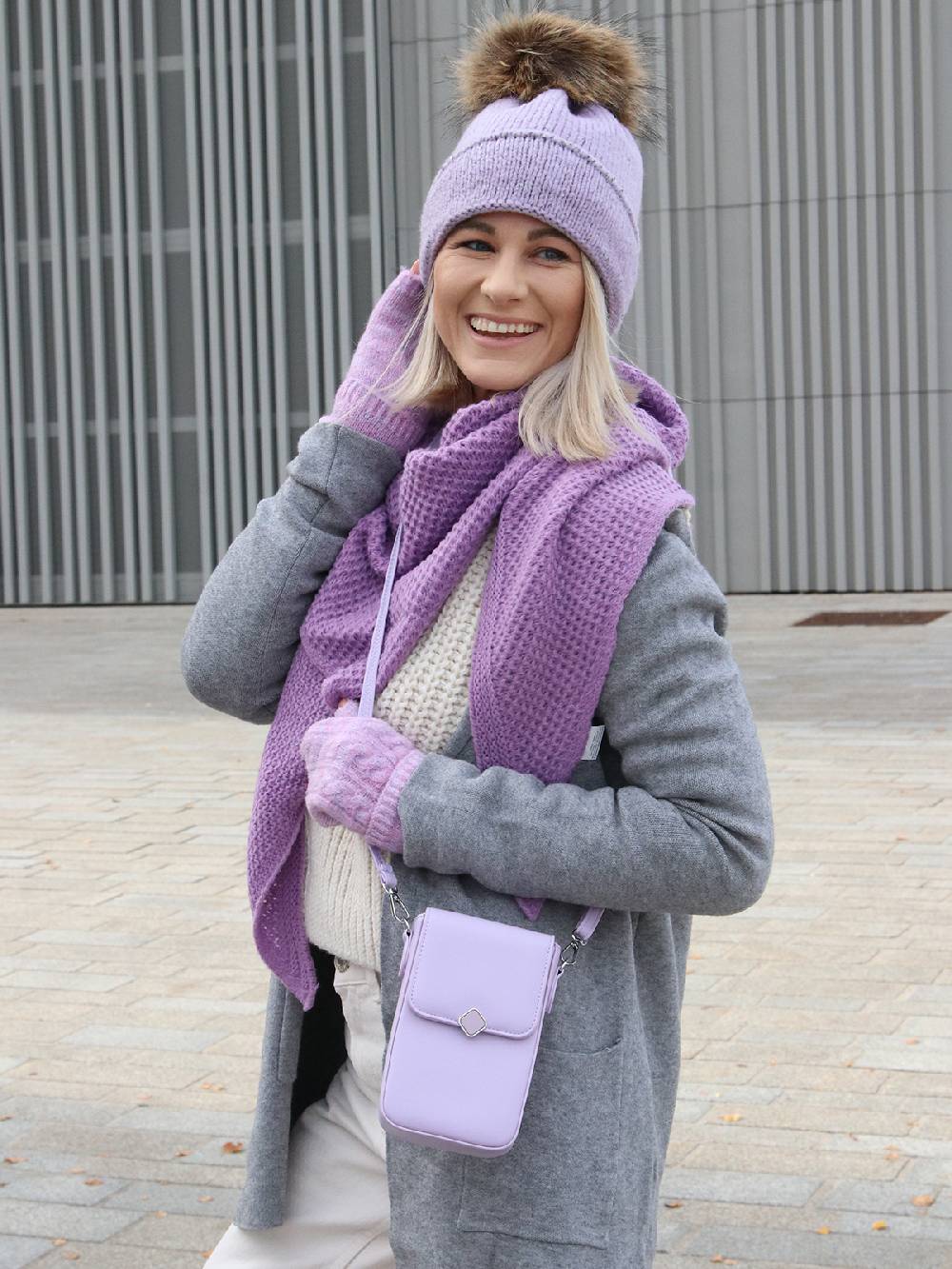Stylebreaker Strick Dreiecktuch Reiskorn Strickmuster Blitzangebot