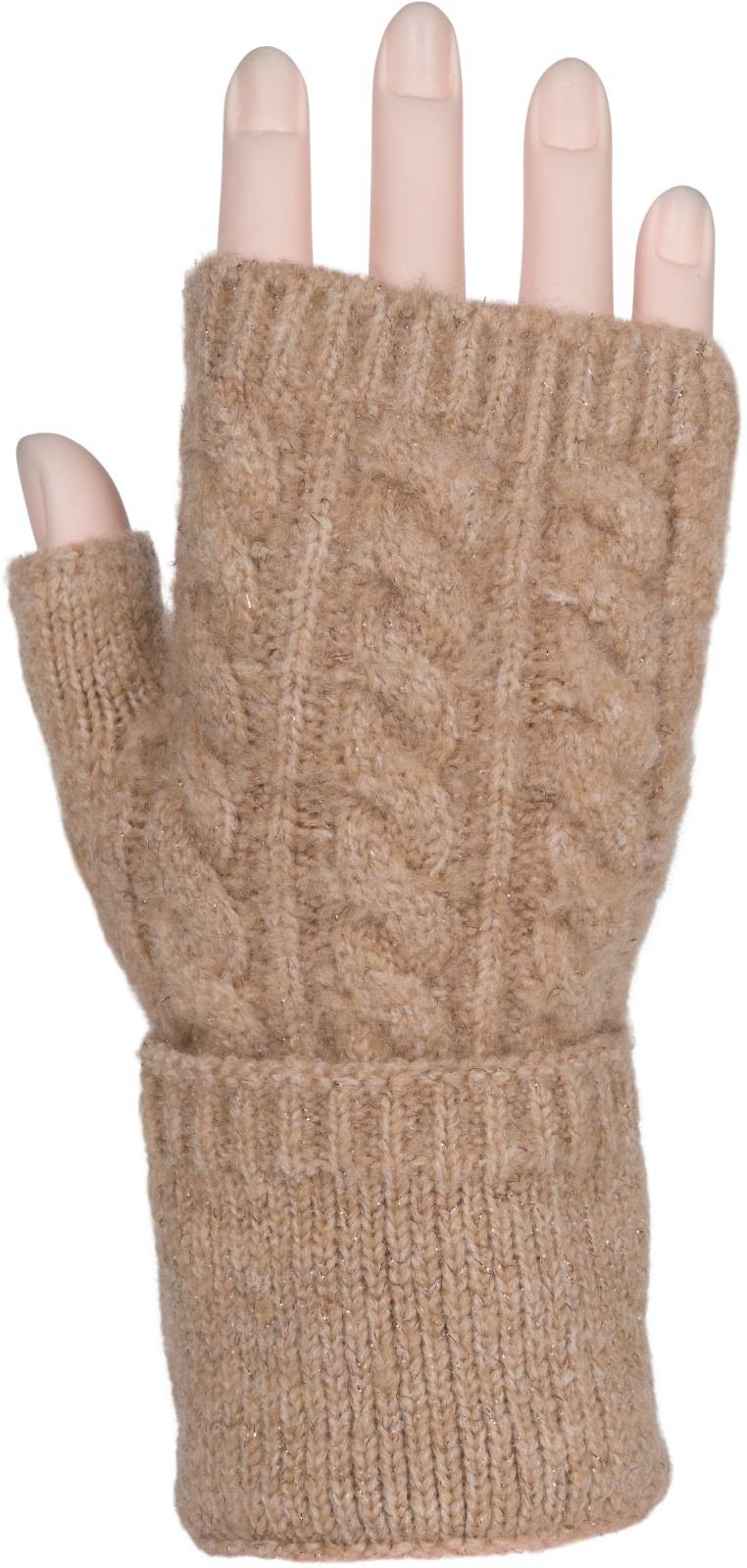 Stylebreaker Fingerlose Strickhandschuhe Zopfmuster Große Rabatte