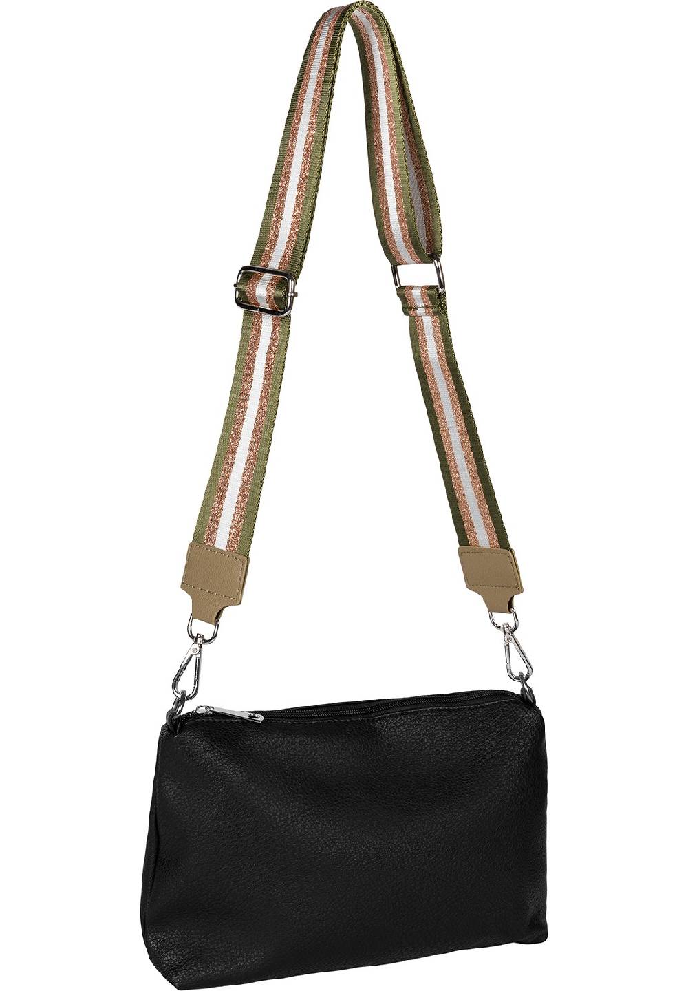 Stylebreaker Breiter Wechsel Taschengurt Metallic Streifen Muster Wochenangebot