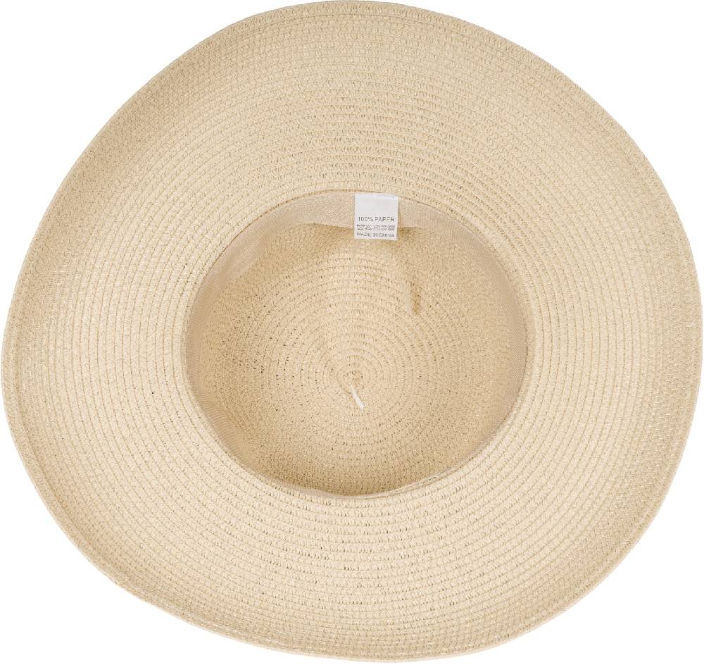 Stylebreaker Papier Strohhut mit Schwarzem Zierband Bis zu 50% Rabatt