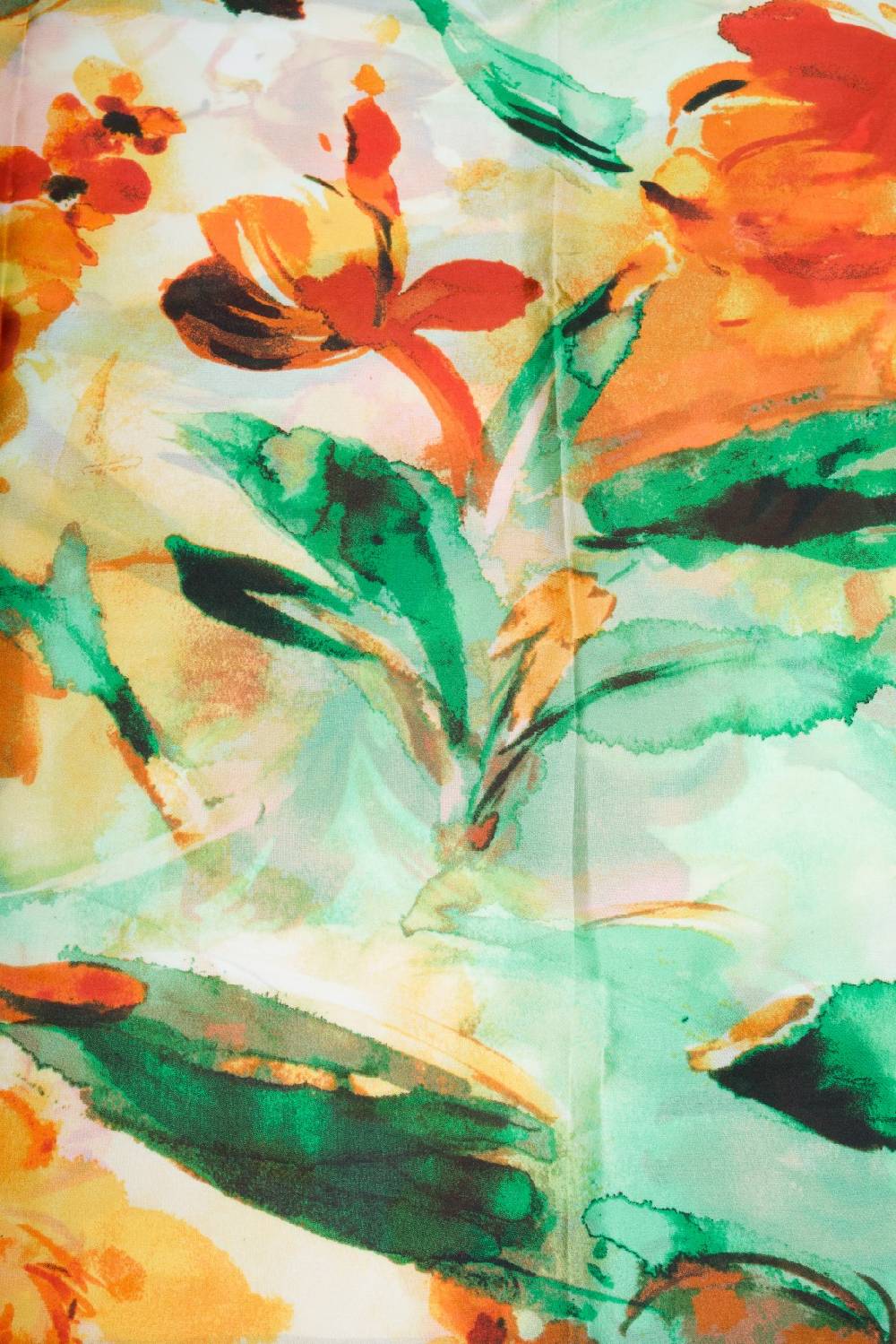Stylebreaker Schal mit Aquarell Blumen Muster Nur für heute