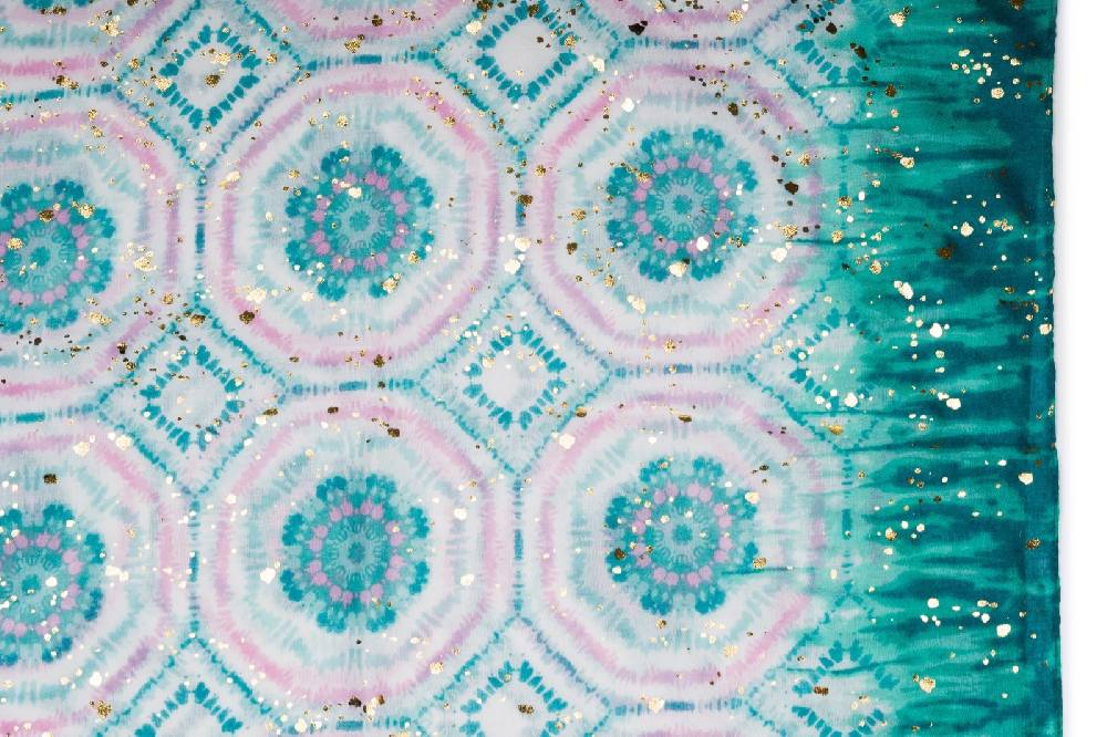 Stylebreaker Schal mit Batik Muster Metallic Bis zu 55% Rabatt
