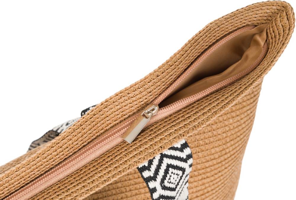 Stylebreaker Papierstroh Strandtasche Azteken Muster 50% Rabatt für begrenzte Zeit