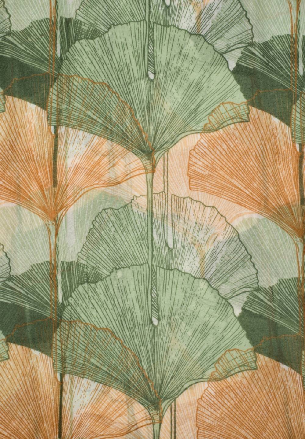 Stylebreaker Langer Schal Ginkgo Leaves Günstiger Verkauf