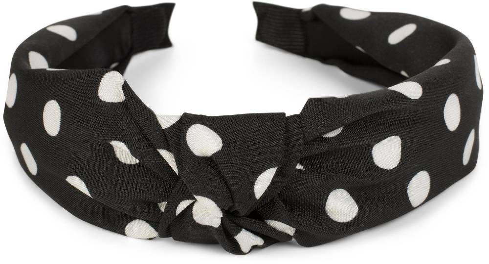 Stylebreaker Haarreif mit Vintage Punkte Muster Fabrikpreis