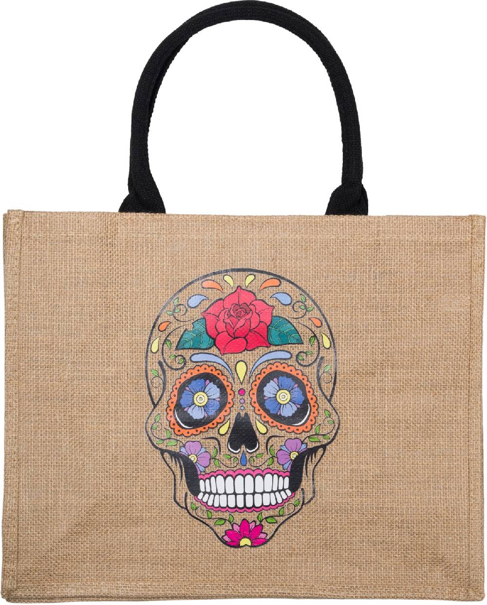 Stylebreaker Leinen Henkeltasche Sugar Skull Begrenztes Angebot