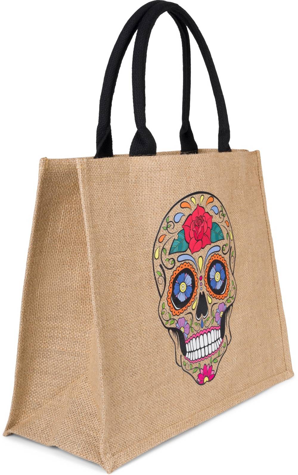 Stylebreaker Leinen Henkeltasche Sugar Skull Begrenztes Angebot