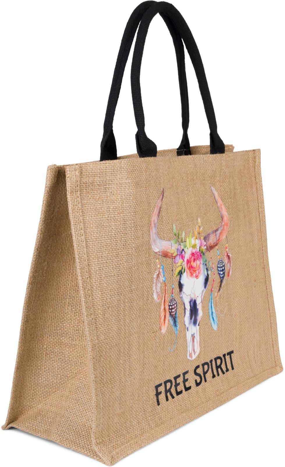 Stylebreaker Leinen Henkeltasche Boho Stier Preisnachlass