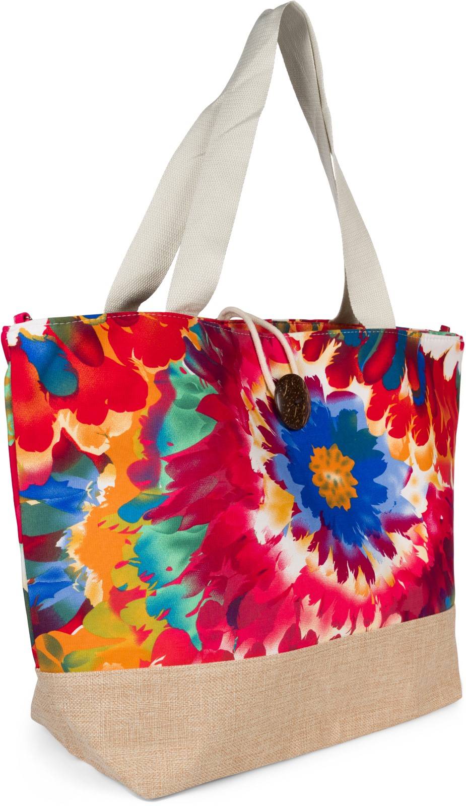 Stylebreaker Strandtasche mit Blumen Muster Black Friday