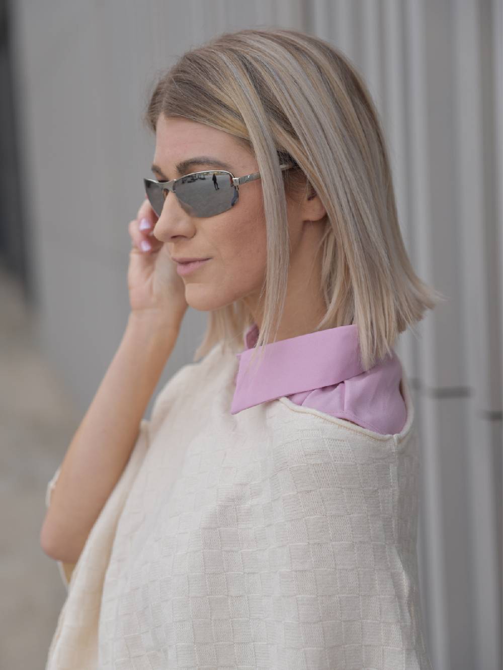 Stylebreaker Sonnenbrille Halbrand mit Rechteckigen Gläsern Vatertagsangebot