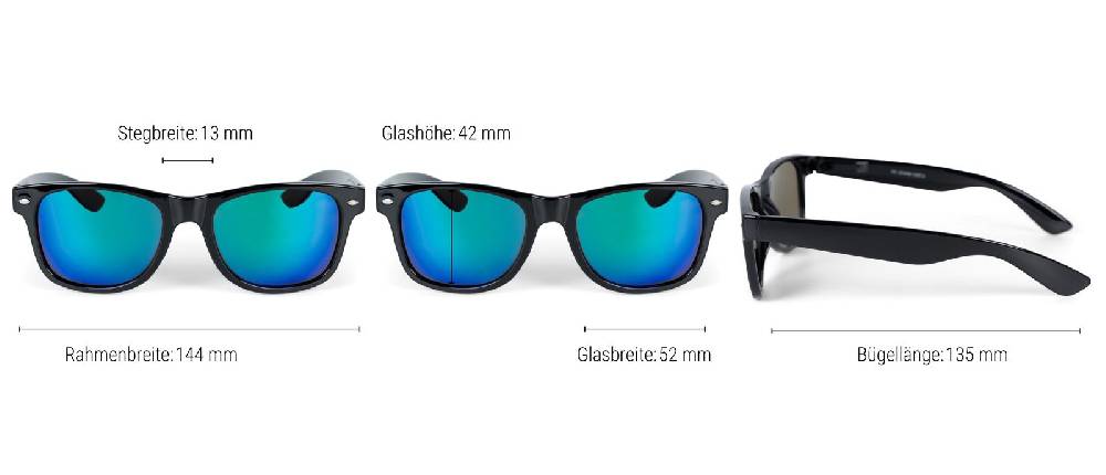 Stylebreaker Nerd Sonnenbrille mit Rechteckigen Gläsern Valentinstagsangebot