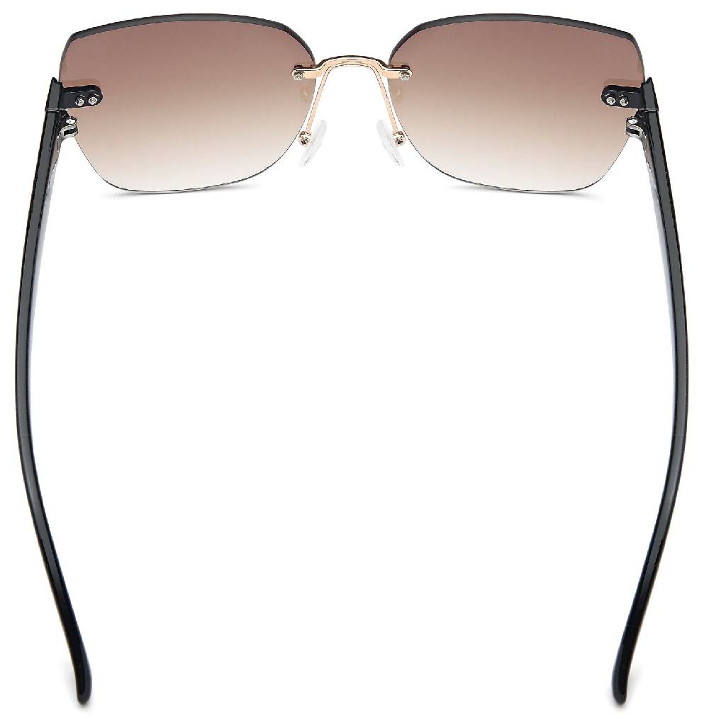 Stylebreaker Rahmenlose Rechteckige Sonnenbrille Lagerräumung