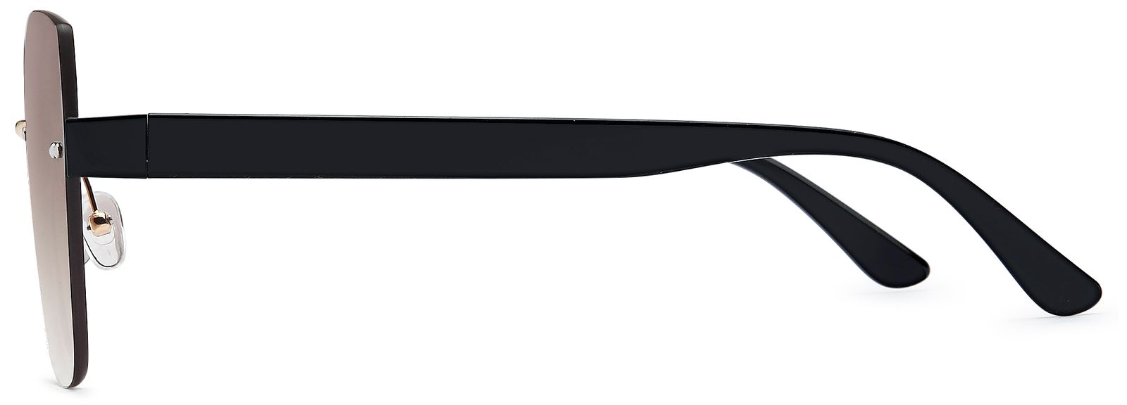 Stylebreaker Rahmenlose Rechteckige Sonnenbrille Lagerräumung