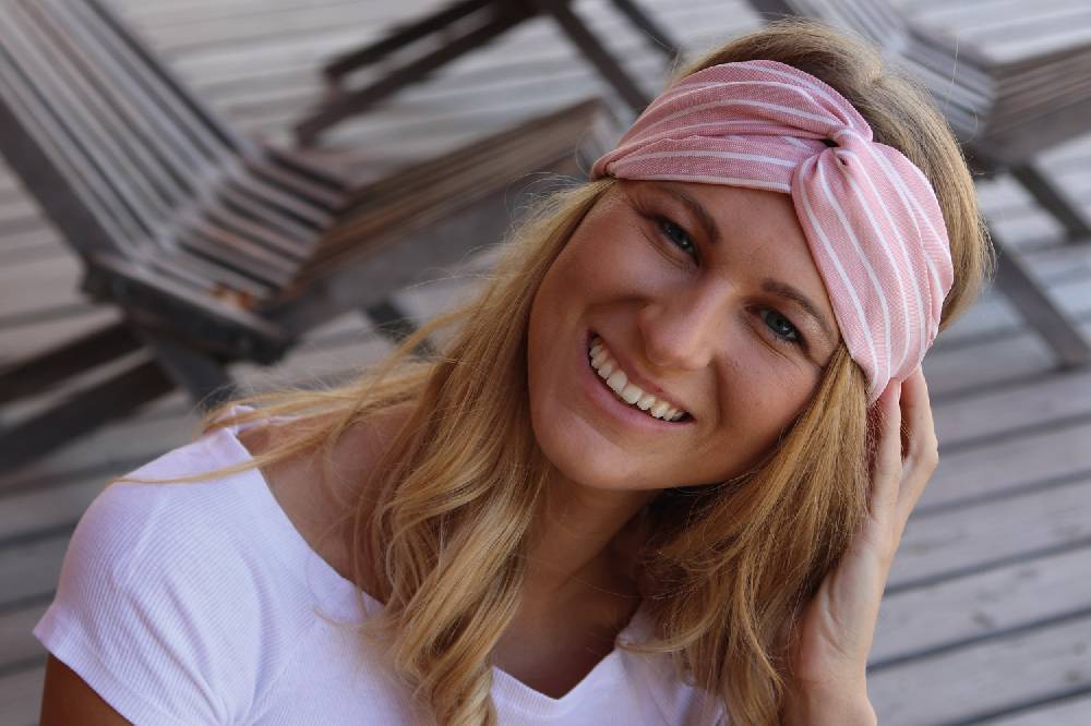 Stylebreaker Haarband mit Streifen Muster und Twist Knoten Tägliche Deals