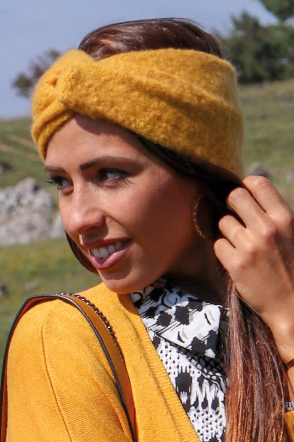 Stylebreaker Weiches Feinstrick Stirnband mit Twist Knoten Riesige Ersparnisse