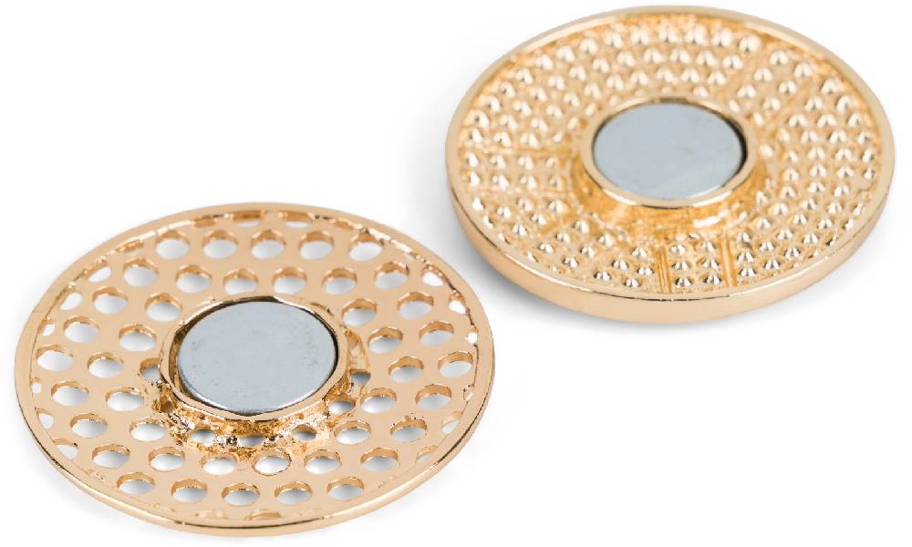 Stylebreaker Runde Magnet Brosche Peace Strass Nur für heute