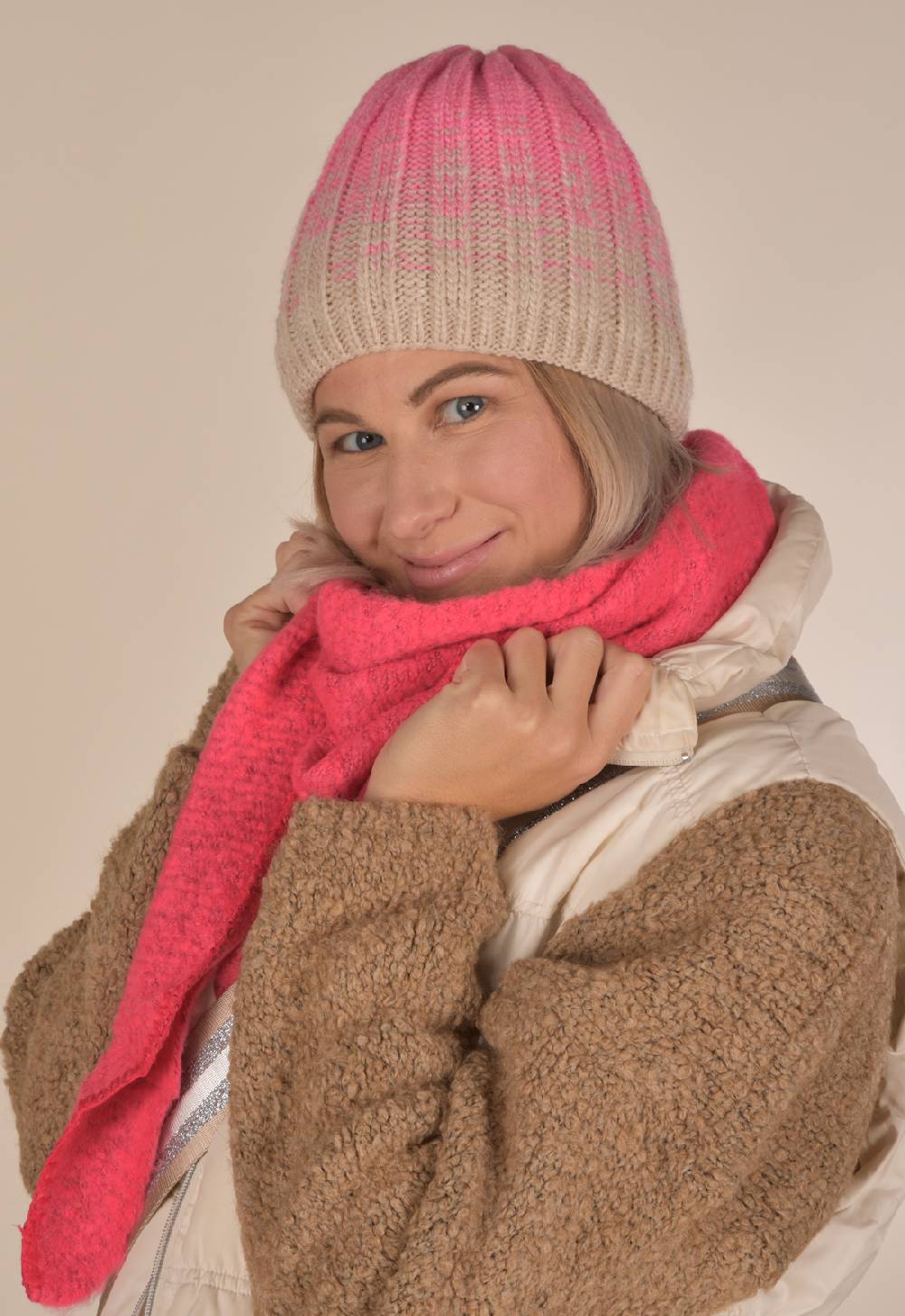 Stylebreaker Strickmütze Farbverlauf mit Thermo-Fleece Discount Store für neue Produkte
