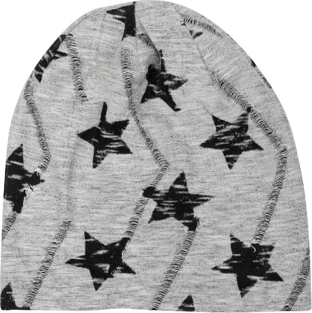 Stylebreaker Loop und Beanie Set Sterne Print Used Look 50% Rabatt mit kostenlosem Versand