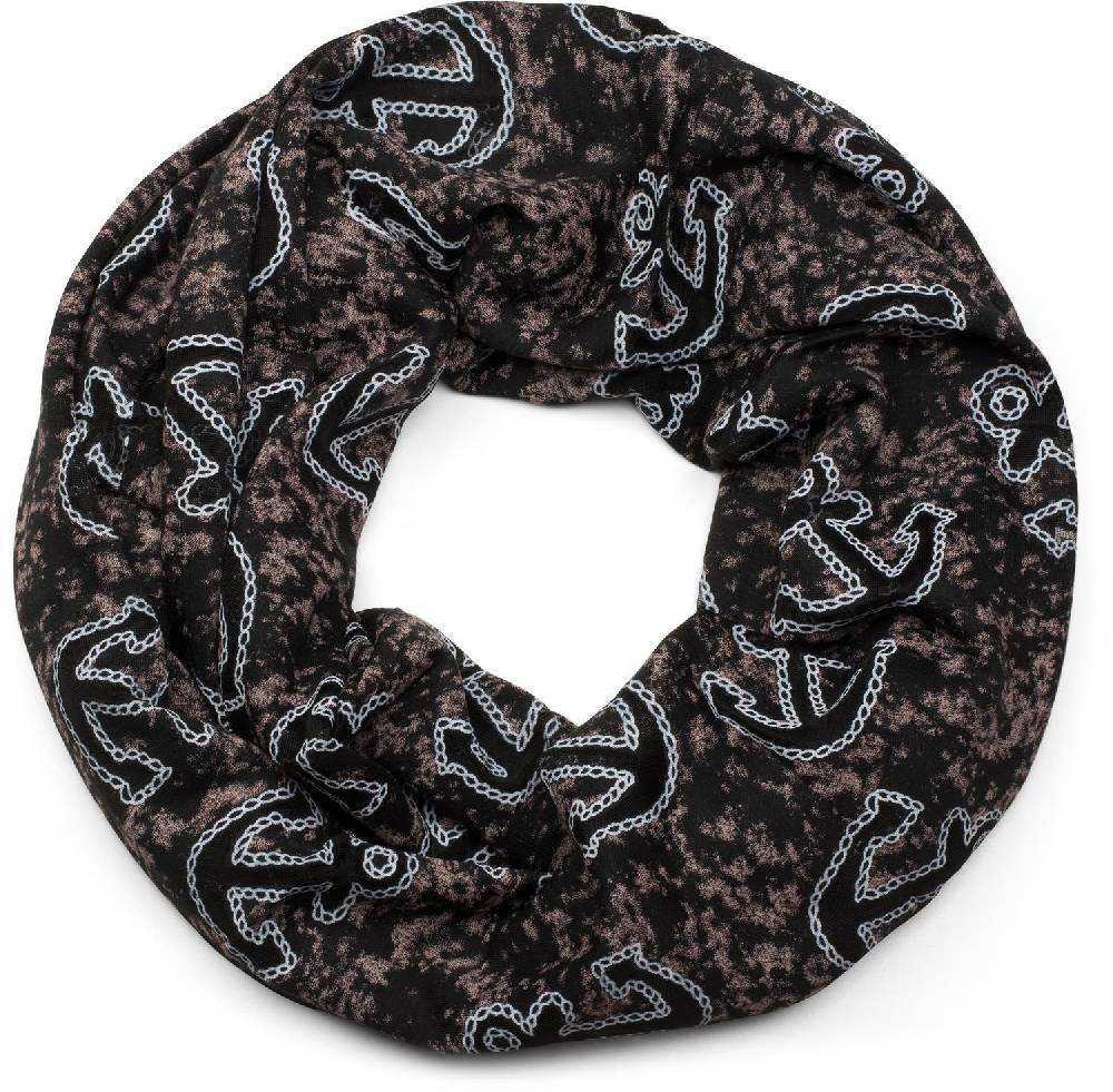 Stylebreaker Loop und Beanie Set im maritimen Anker Seil Print Look Clearance-Verkauf