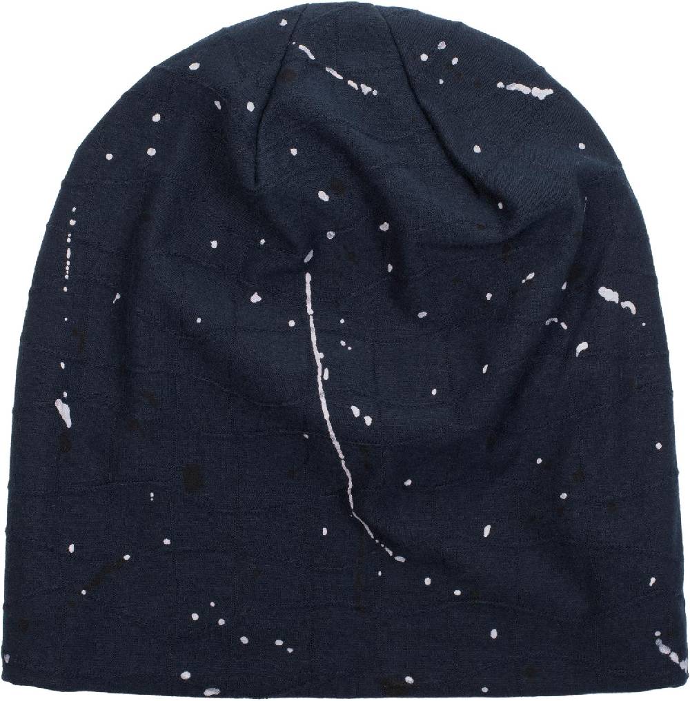 Stylebreaker Loop und Beanie Set mit Falten und All Over Farbkleckse Speichern exportieren