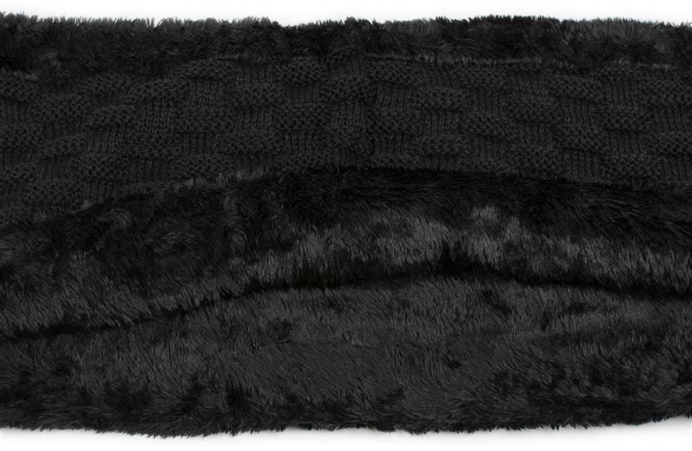 Stylebreaker Feinstrick Loop mit Flecht Muster und Teddyfleece Schlussverkauf