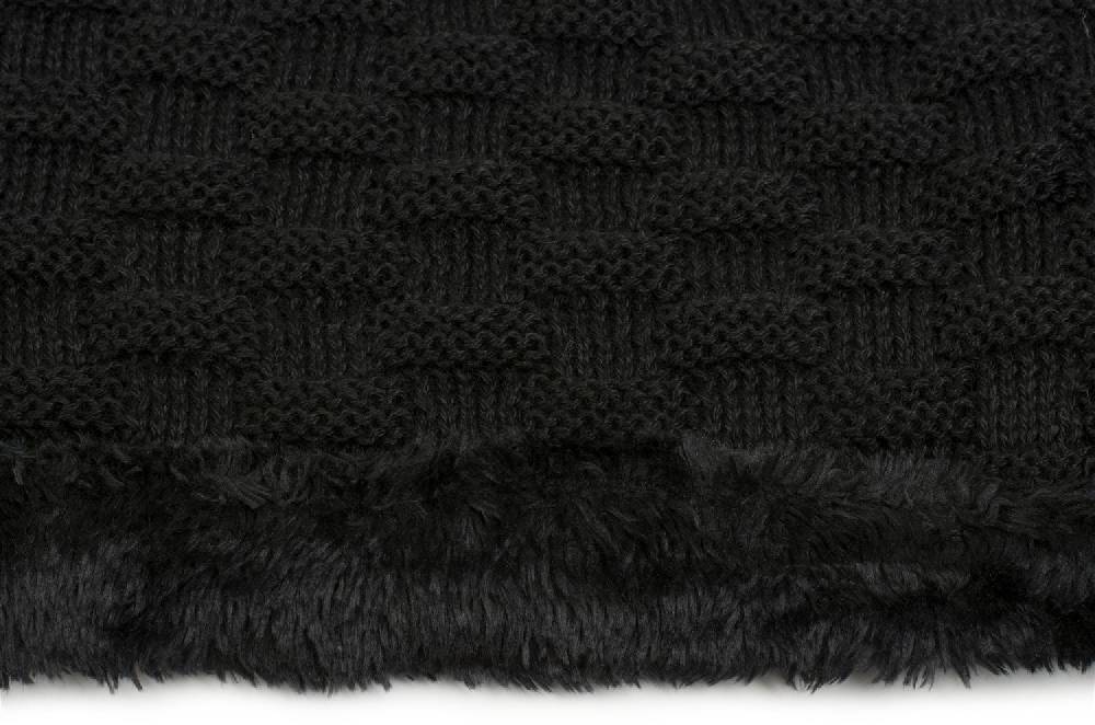 Stylebreaker Feinstrick Loop mit Flecht Muster und Teddyfleece Schlussverkauf