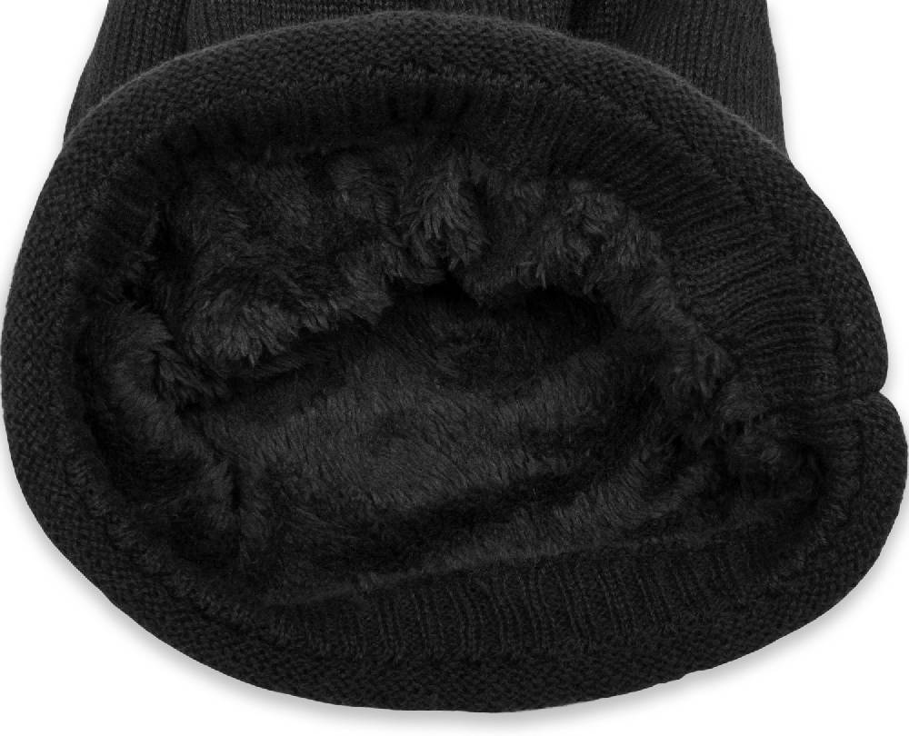 Stylebreaker Feinstrick Beanie mit Teddyfleece Fabrikverkauf