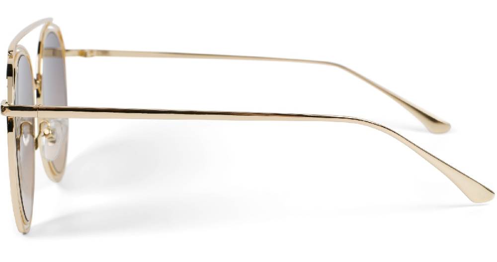 Stylebreaker Oversize Sonnenbrille mit runden Gläsern und doppeltem Rahmen Günstig kaufen