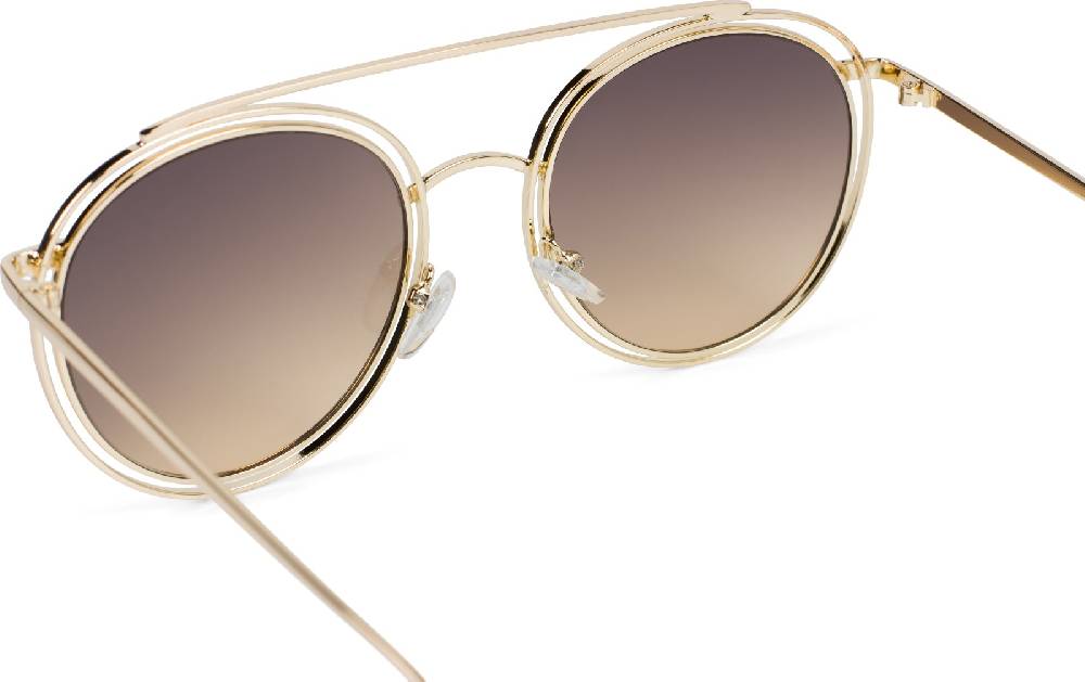 Stylebreaker Oversize Sonnenbrille mit runden Gläsern und doppeltem Rahmen Günstig kaufen