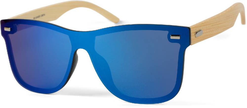 Stylebreaker Monoglas Nerd Sonnenbrille Bambus Bügel Versandkostenfrei