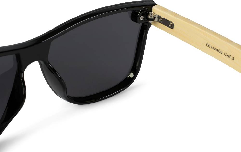 Stylebreaker Monoglas Nerd Sonnenbrille Bambus Bügel Versandkostenfrei