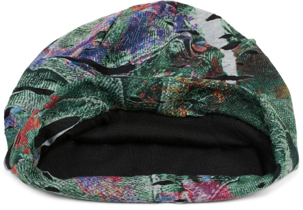 Stylebreaker Beanie mit Farbklecksen in Destroyed Optik Exklusivangebot
