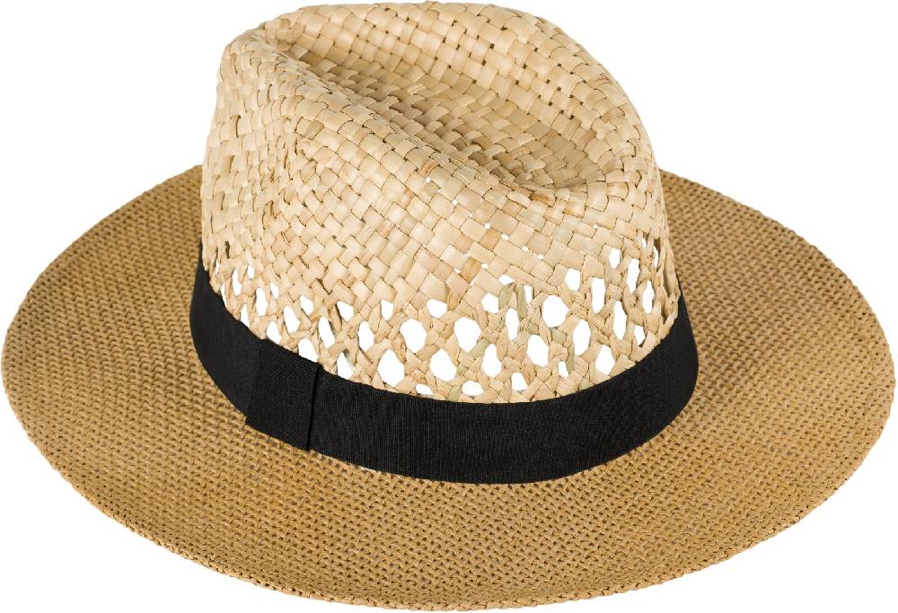 Stylebreaker Panama Strohhut mit Stoff Zierband Zeitlich begrenztes Angebot
