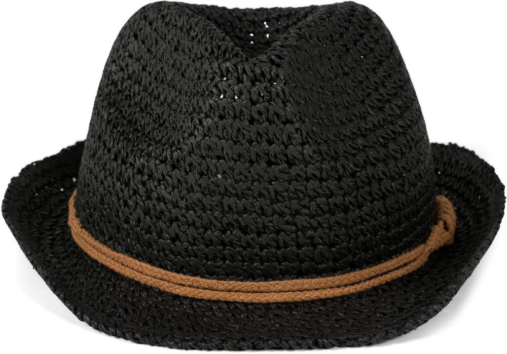 Stylebreaker Trilby Sonnenhut in Häkeloptik mit Zierband Blitzangebot