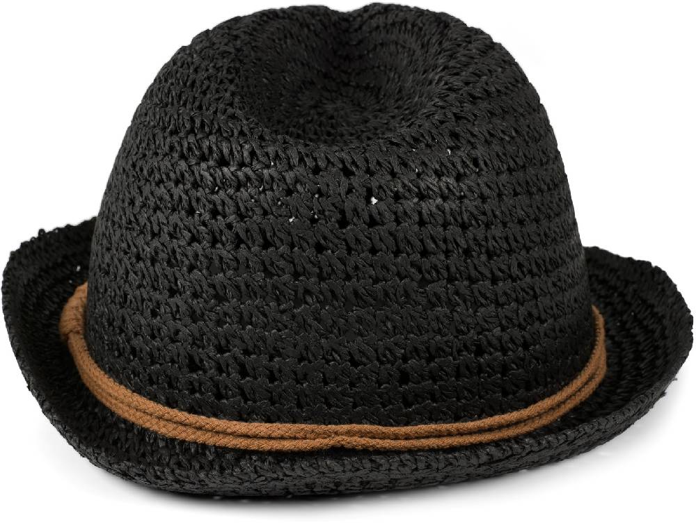 Stylebreaker Trilby Sonnenhut in Häkeloptik mit Zierband Blitzangebot